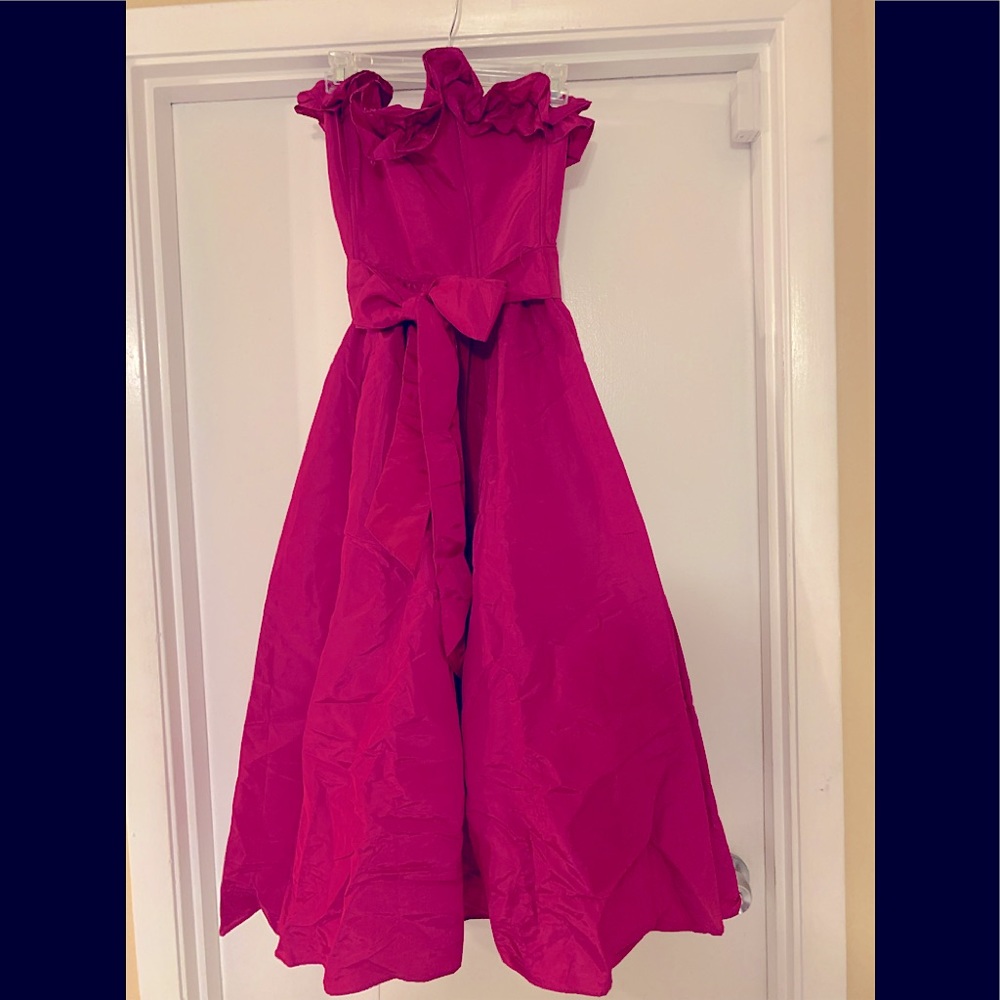 Strapless ruffled bodice ankle length gown (my 1984 prom gown).